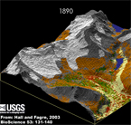 animated glacier model