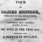 Opening page of a book describing the tour of James Monroe