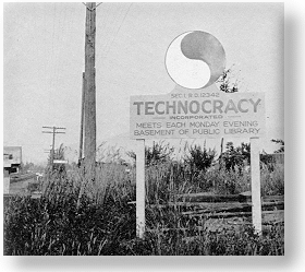 photo of Technocracy sign