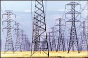 Power line towers