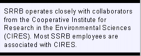 Most SRRB employees are associated with CIRES