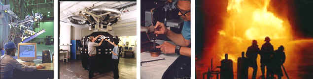 photo collection of BFRL researchers at work
