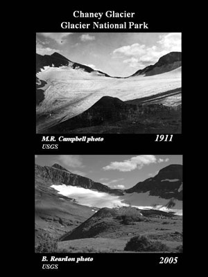 Chaney Glacier 1911 – 2005