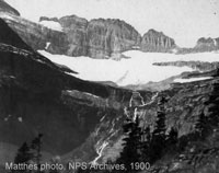 HIGH RESOLUTION 1900 photograph by F.E. Matthes (Glacier National Park Archives) 