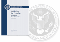 Cover of Achieving the Promise: Transforming Mental Health Care in America, Final Report, July 2003