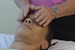 Reiki practitioner with a patient. © Bob Stockfield