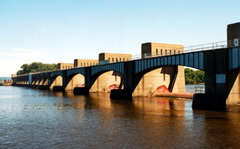 Upper Mississippi River dam