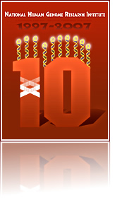 NHGRI 10th Anniversary Logo
