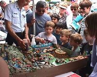 Photo of the US Coast Guard teaching children