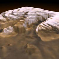 three dimensional image of Mars