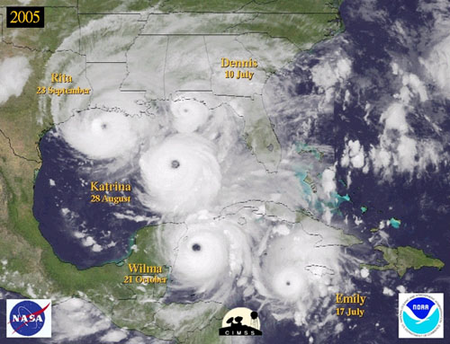 Atlantic Basin Hurricanes - 2005