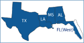 Gulf of Mexico region