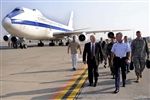 GATES ARRIVES IN TURKEY - Click for high resolution Photo