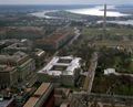 Aerial view of Commerce Building from Pennsylvania