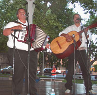 performers at Old Town gazebo