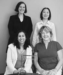 CGB Team: (front) Larissa Korde and June Peters; (back) Christine Mueller and Phuong Mai. (Not shown: Mark Greene)