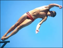 Image of Chris Diving