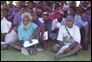 photo thumbnail: Registered patients wait their turn to be seen by a health care professional in Papua New Guinea.