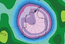 Image of ozone hole.
