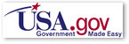 Logo: USA.gov, Government made easy. Click to visit the U.S. government's official web portal.