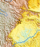 Small map showing earthquake