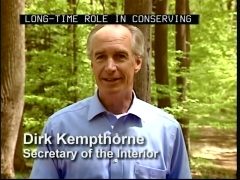 Snapshot of Secretary of the Interior Dirk Kempthorne.