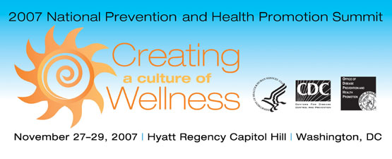 2007 National Prevention and Health Promotion Summit Banner graphic