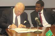 President Lloyd Pierson and Ambassador Ibrahima Dia