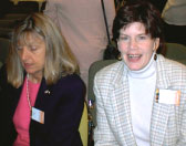 Photograph of Virginia Olson and Linda Tollefson.