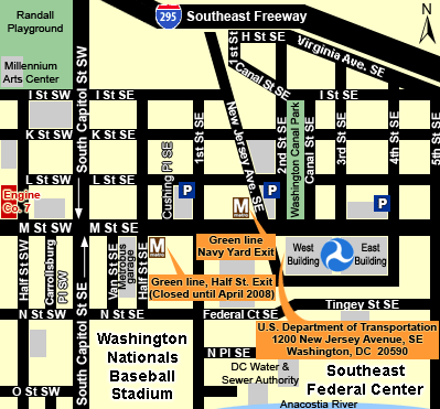 Map of the U.S. Department of Transportation