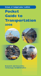 Pocket Guide to Transportation 2006
