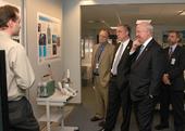 Secretary Bodman with Assistant Secretary for Fossil Energy Jeff Jarrett, Congressman Tim Murphy (R-PA), & Researcher
