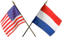 U.S. and Dutch flags