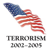 Terrorism 2002-2005 flag back cover graphic.