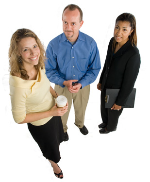 Image of three employees from the IT Division