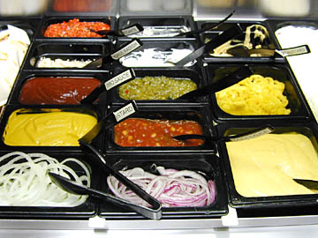 Fixings Bar Toppings and Condiments