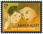 AMBER Alert graphic stamp 