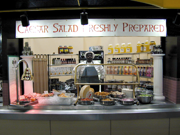 Photo: Forrestal Cafeteria Caesar Salad Station