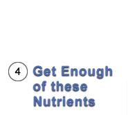 #4. Get Enough of These Nutrients: Dietary Fiber, Vitamin A, Vitamin C, Calcium, and Iron.