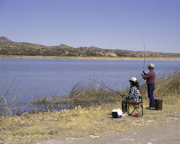Fishing at Bosque del Apache NWR. Credit: George Gentry