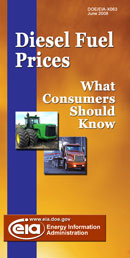 This is the brochure cover for Diesel Fuel Prices.