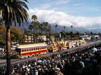 Honda float is a 4-car train, 207 feet long.