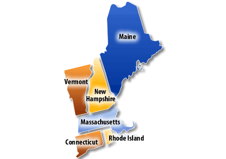 New England Information Office Map