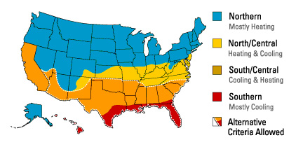 ENERGY STAR climate zones map