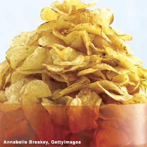 Photo: Large bowl of potato chips