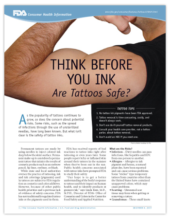 Cover page of PDF version of this article, including the title imposed over a man's bare arm like a tattoo.
