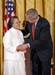 On May 12, 2006, President George W. Bush presented the President’s Volunteer Service Award to five outstanding individuals during a ceremony marking Asian Pacific American Heritage Month in the East Room of the White House.  Sister Theresa Pham helped organize the relief efforts of the Vietnamese Dominican Sisters of Mary Immaculate Province in the wake of Hurricanes Katrina and Rita.