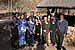 The President poses with Peace Corps volunteers at Mokolodi Nature Reserve in Gaborone, Bostwana.