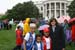 Desiree T. Sayle, Deputy Assistant to the President and Director of USA Freedom Corps, presented the President’s Volunteer Service Award to Angelina (age 11), Gabriel (age 9) and Sophie Winbush (age 6) at the 2006 White House Easter Egg Roll on April 17, 2006.  The sisters have been volunteering to help a Somali family through the Pittsburgh Refugee Center for almost a year now.  The family, which fled Somalia in the early 1990's, lived in a refugee camp in Kenya for over a decade until finally arriving in the United States about one and a half years ago. The sisters have visited the family almost weekly, helping take the family shopping - which not only includes the usual grocery store shopping, but visiting Halal butchers where they, an Islamic family, can purchase meat, and scouring the markets for green bananas, a staple of their diet. We have also taken them to museums, the zoo, playgrounds, doctor and hospital visits, and the oldest daughter attends all an day musical theater with Angelina at a nearby church weekly.