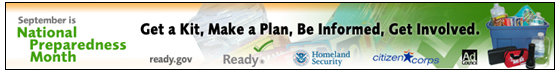National Preparedness Month 2008 - Banner